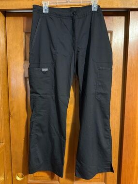 Cherokee Black Women's Cargo Scrub Pants